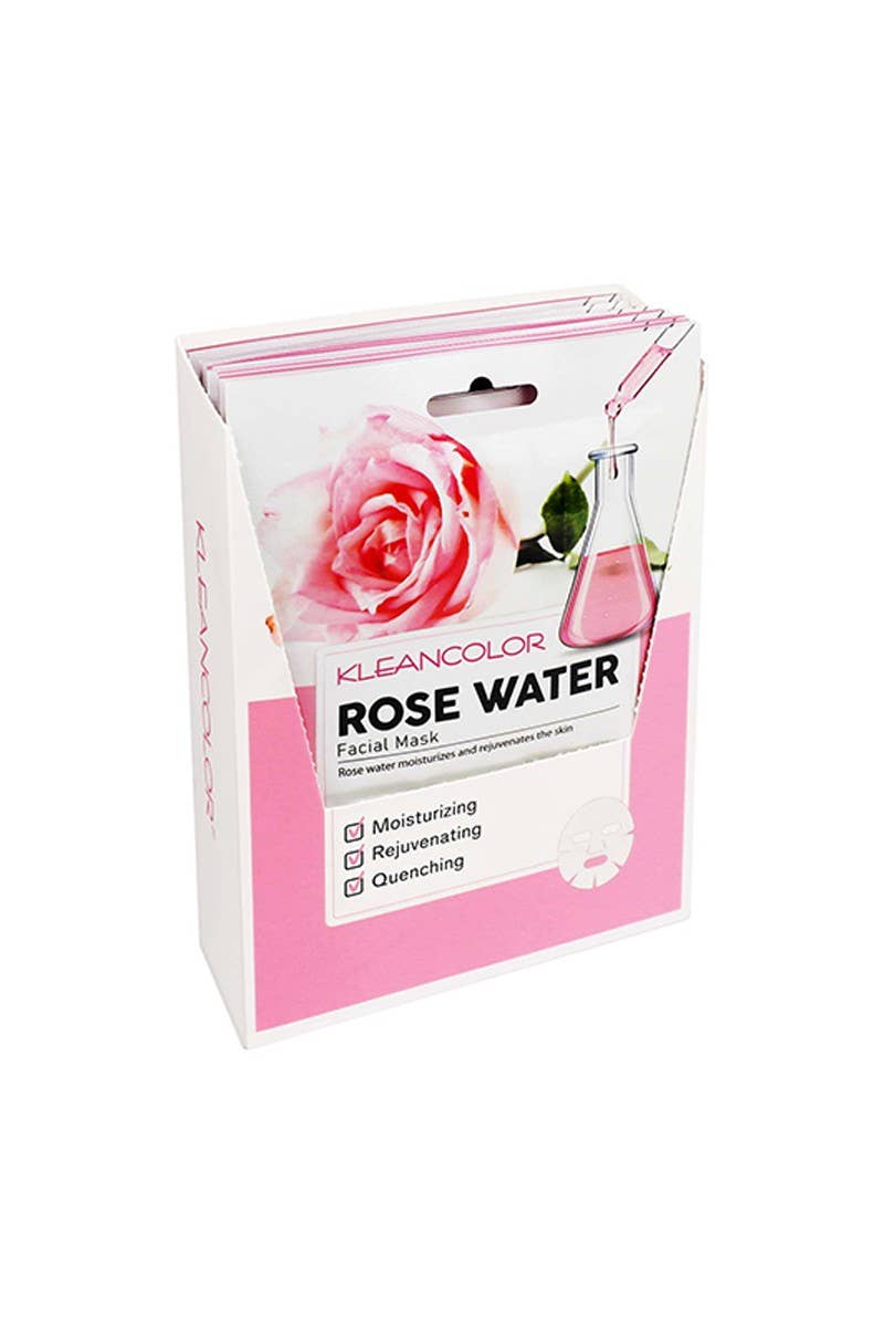 Ansiktsmask Rose vatten - Kleancolor Facial Mask Rose Water -Köp 2 fa 15% rabatt/Köp 3 fa 25% rabatt