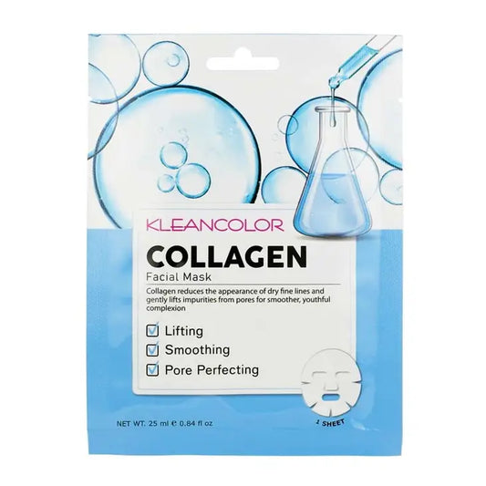Ansiktsmask kollagen - Kleancolor Facial Mask Collagen-Köp 2 fa 15% rabatt/Köp 3 fa 25% rabatt