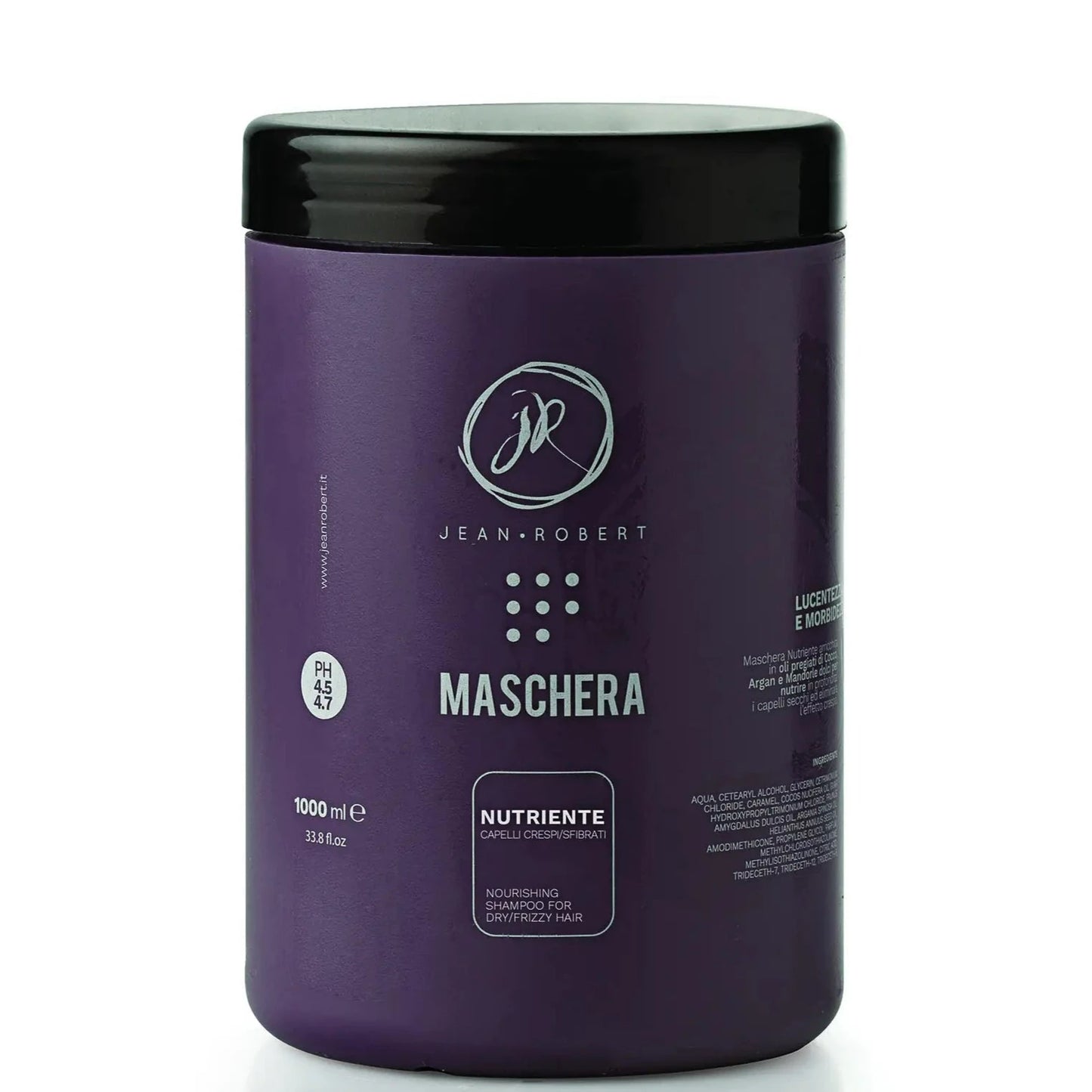 NÄRANDE MASK FÖR TORRT BURRIGT HÅR 1000 ML. Hårinpackning För Lockigt Hår