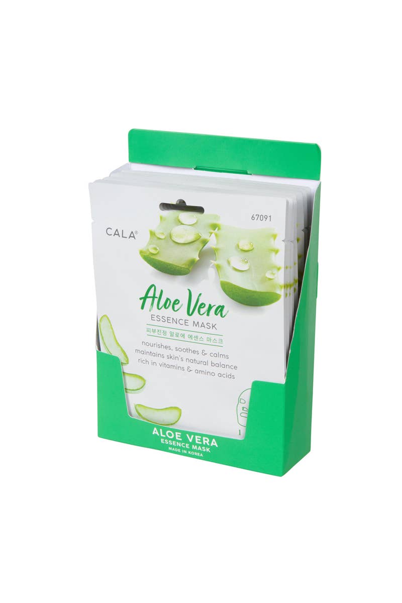 Ansiktsmask ark  Aloe Vera-CALA Essence Facial Mask Sheet -Köp 2 fa 15% rabatt/Köp 3 fa 25% rabatt