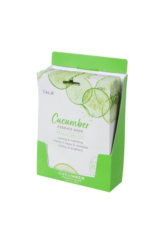 Ansiktsmask  gurka - CALA Essence Facial Mask Sheet  Cucumber -Köp 2 fa 15 % rabatt