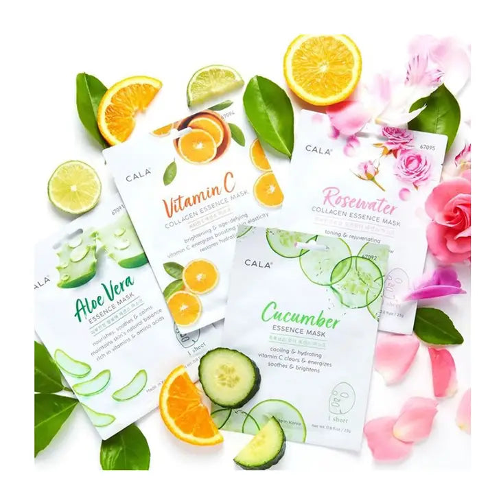 Ansiktsmask  Vitamin C -CALA Essence Facial Mask Sheet Vitamin C -Köp 2 fa 15% rabatt/Köp 3 fa 25% rabatt